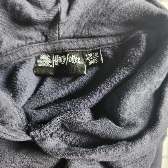 Harry Potter Hedwig Hoodie Sweatshirt Dress Girls Sz 8 Navy Owl Graphic Cosplay - Picture 10 of 14